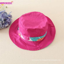 sombrero de fedora estampado flor rosa para bebé sombrero de paja mini para niñas sombrero de verano niños